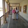 With principal of the Shri Paramhans Madhavananda College